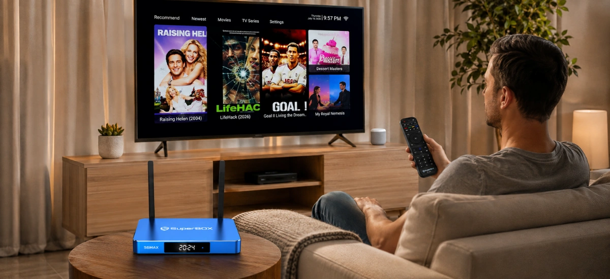 SuperBox S6 Max 27 SuperBox S6 Max Blue VOD streaming library