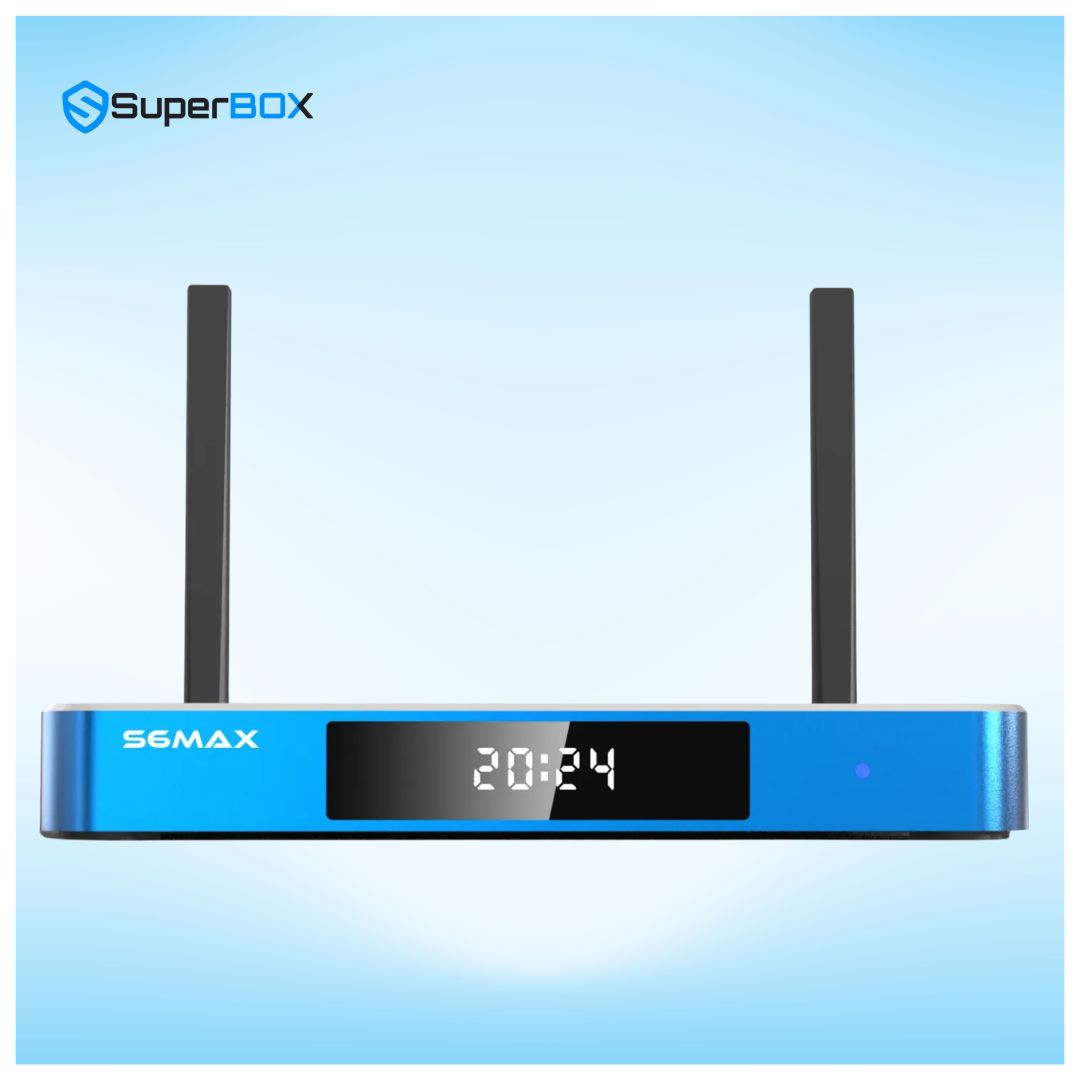 SuperBox S6 Max LED display front panel image