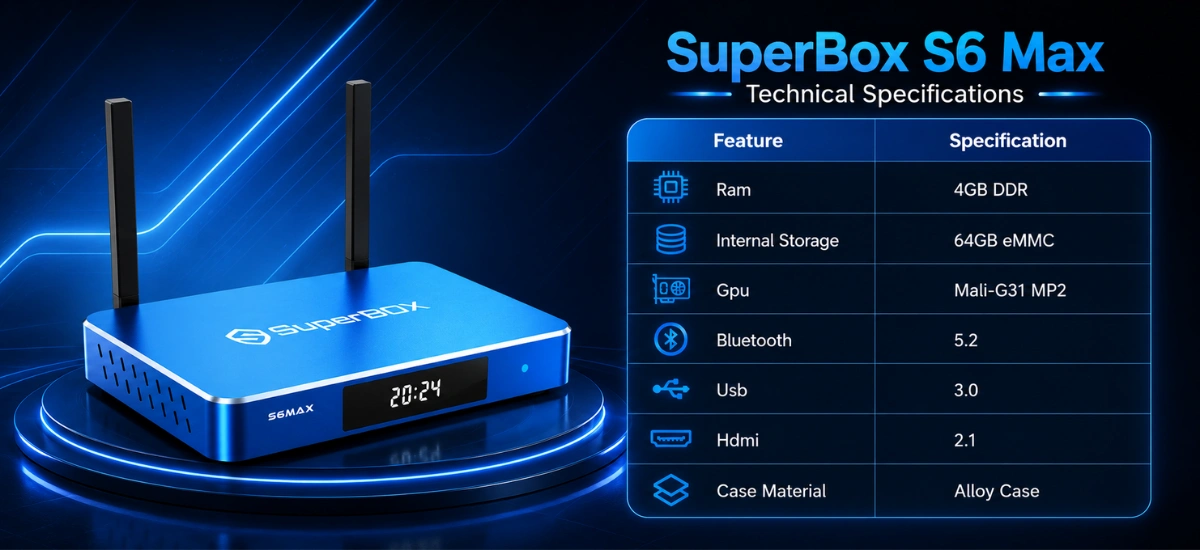 SuperBox S6 Max 33 SuperBox S6 Max specifications