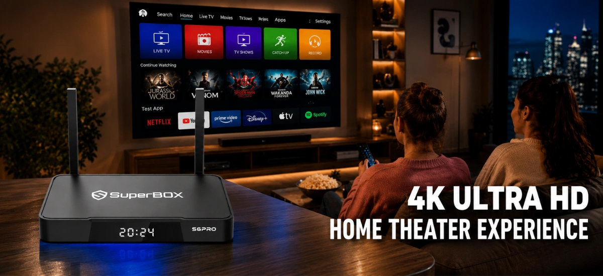 SuperBox S6 Pro 4K Ultra HD home theater experience