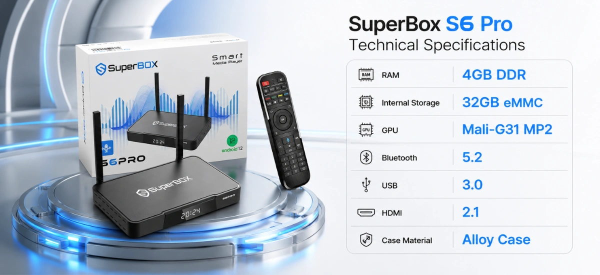SuperBox S6 Pro technical specifications overview