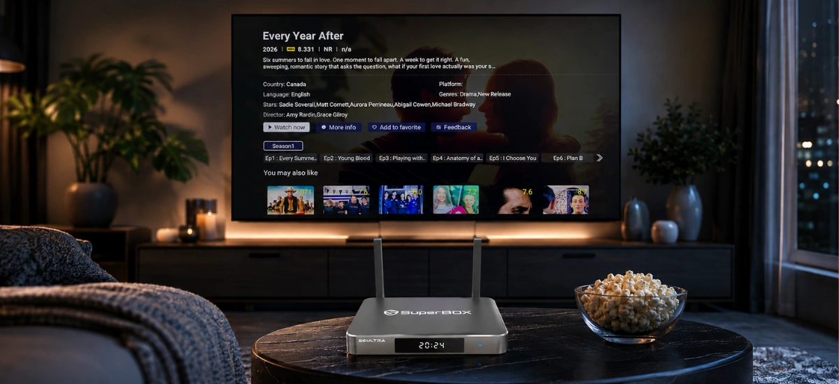 SuperBox S6 Ultra 25 SuperBox S6 Ultra Blue VOD streaming library