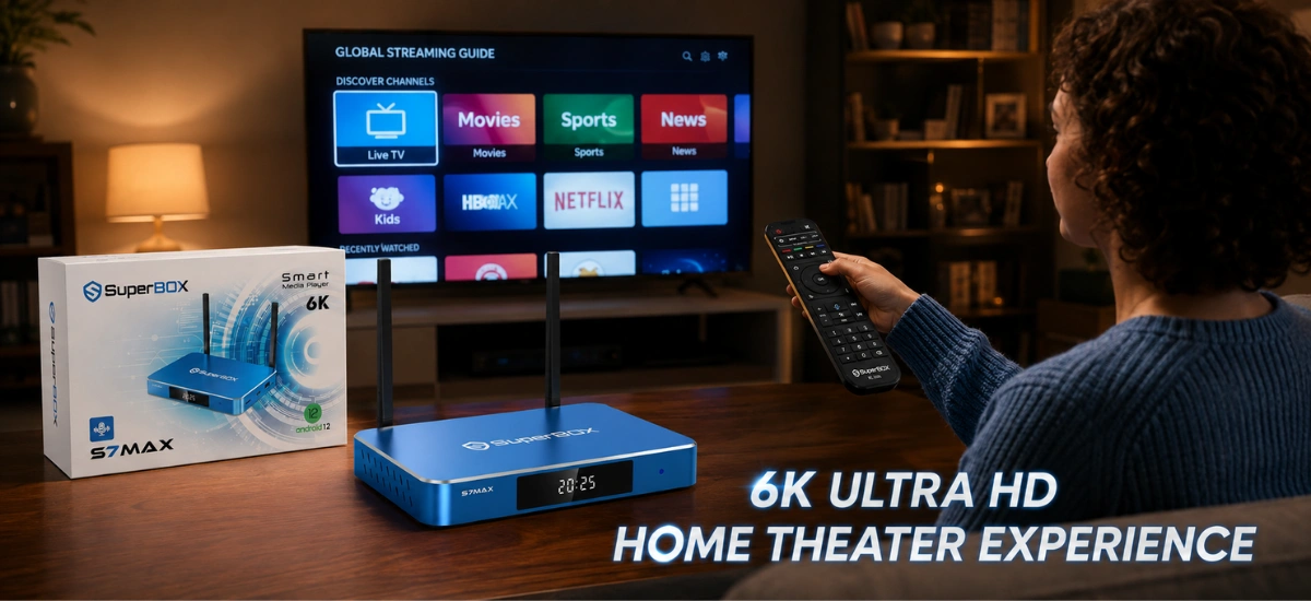 SuperBox S7 Max 6K Ultra HD home theater experience