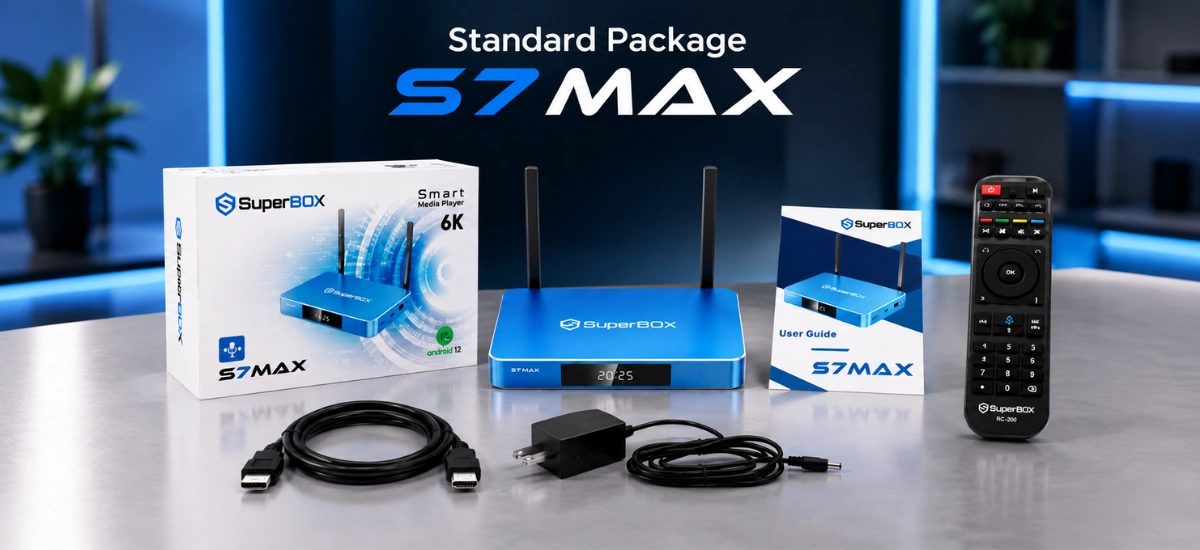 SuperBox S7 Max standard package contents