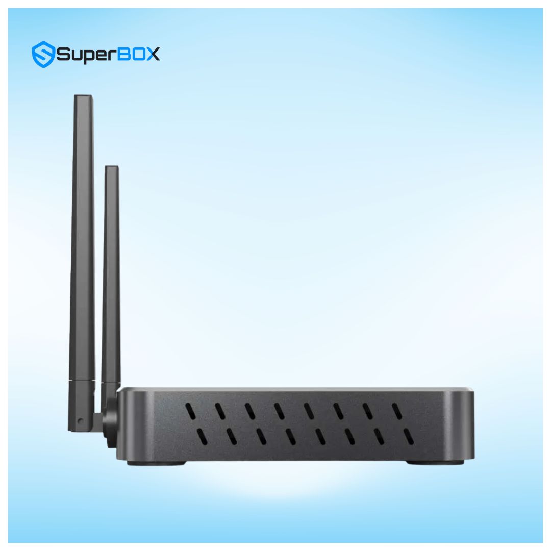 SuperBox S7 Ultra retail packaging box featuring Smart TV Box 6K branding