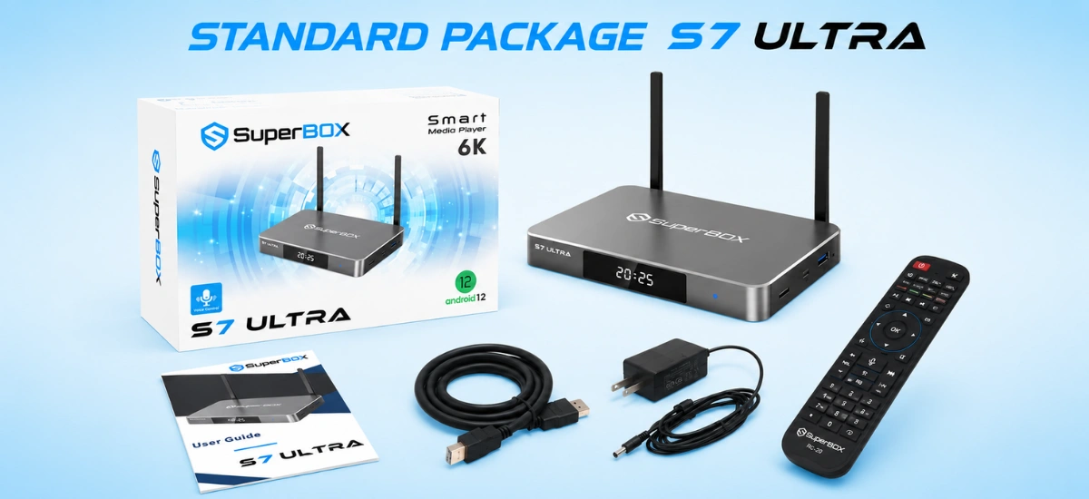 SuperBox S7 Ultra 49 SuperBox S7 Ultra standard package contents