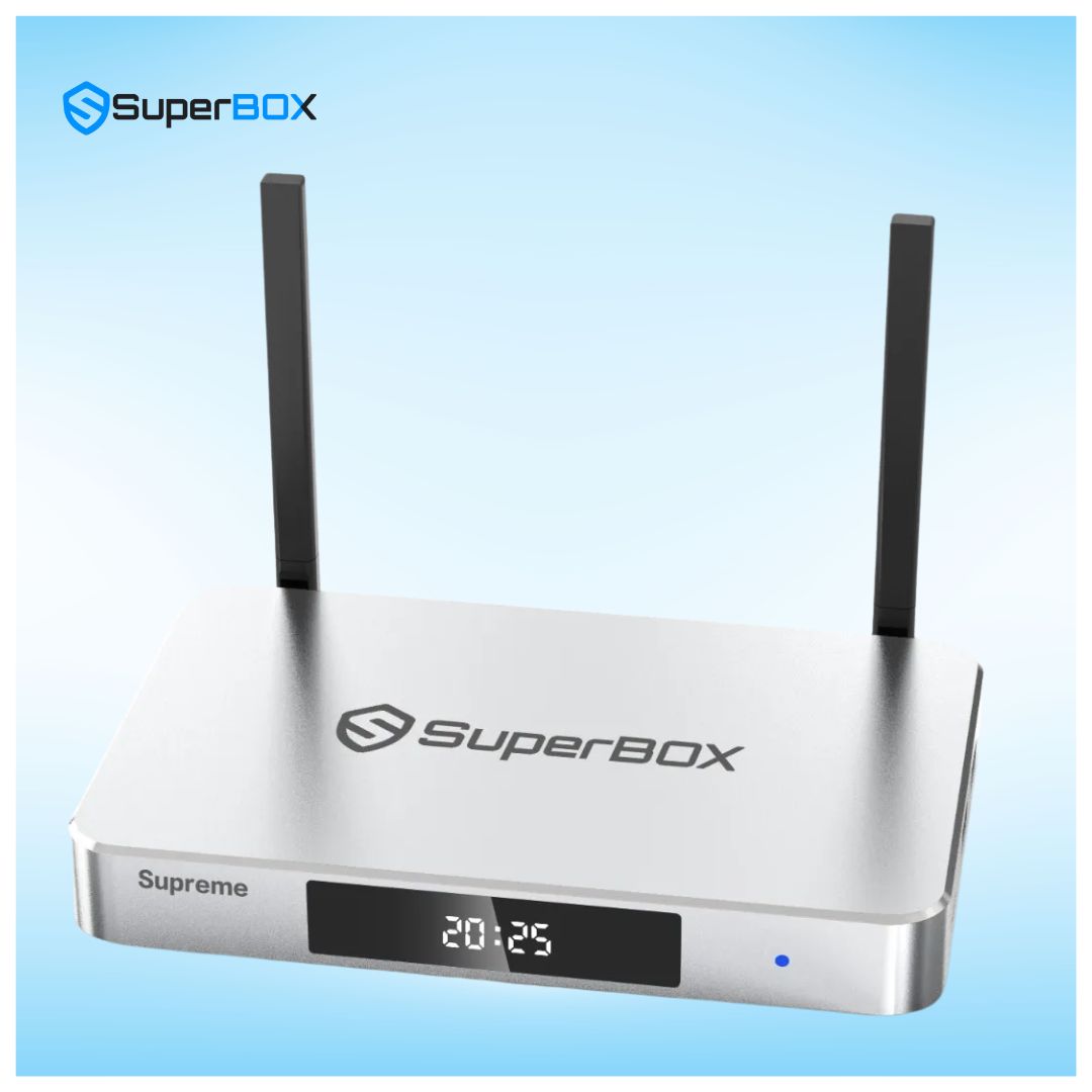 SuperBox Supreme 35 SuperBox Supreme WiFi Android TV box front display view