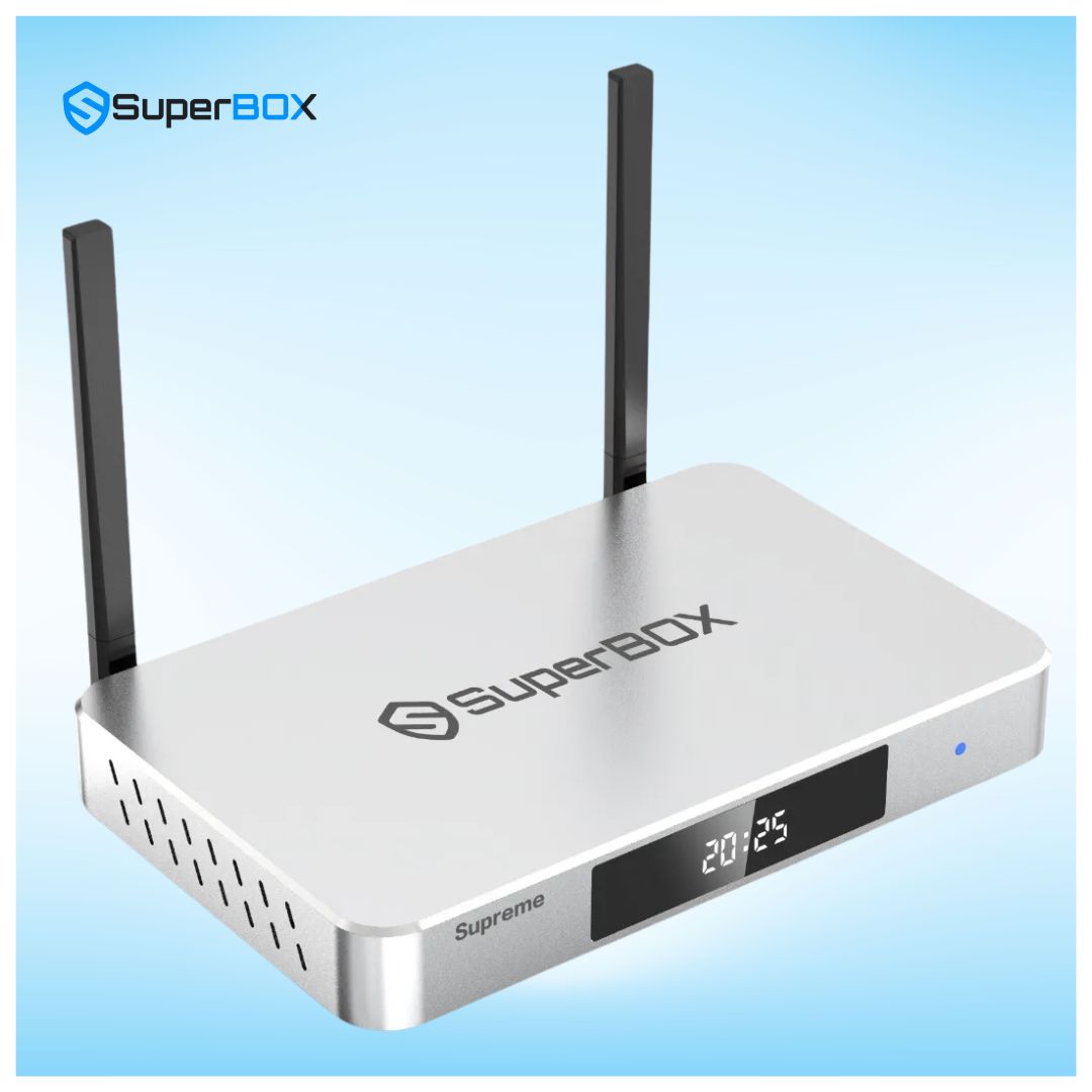 SuperBox Supreme 36 SuperBox Supreme smart TV box product angle image