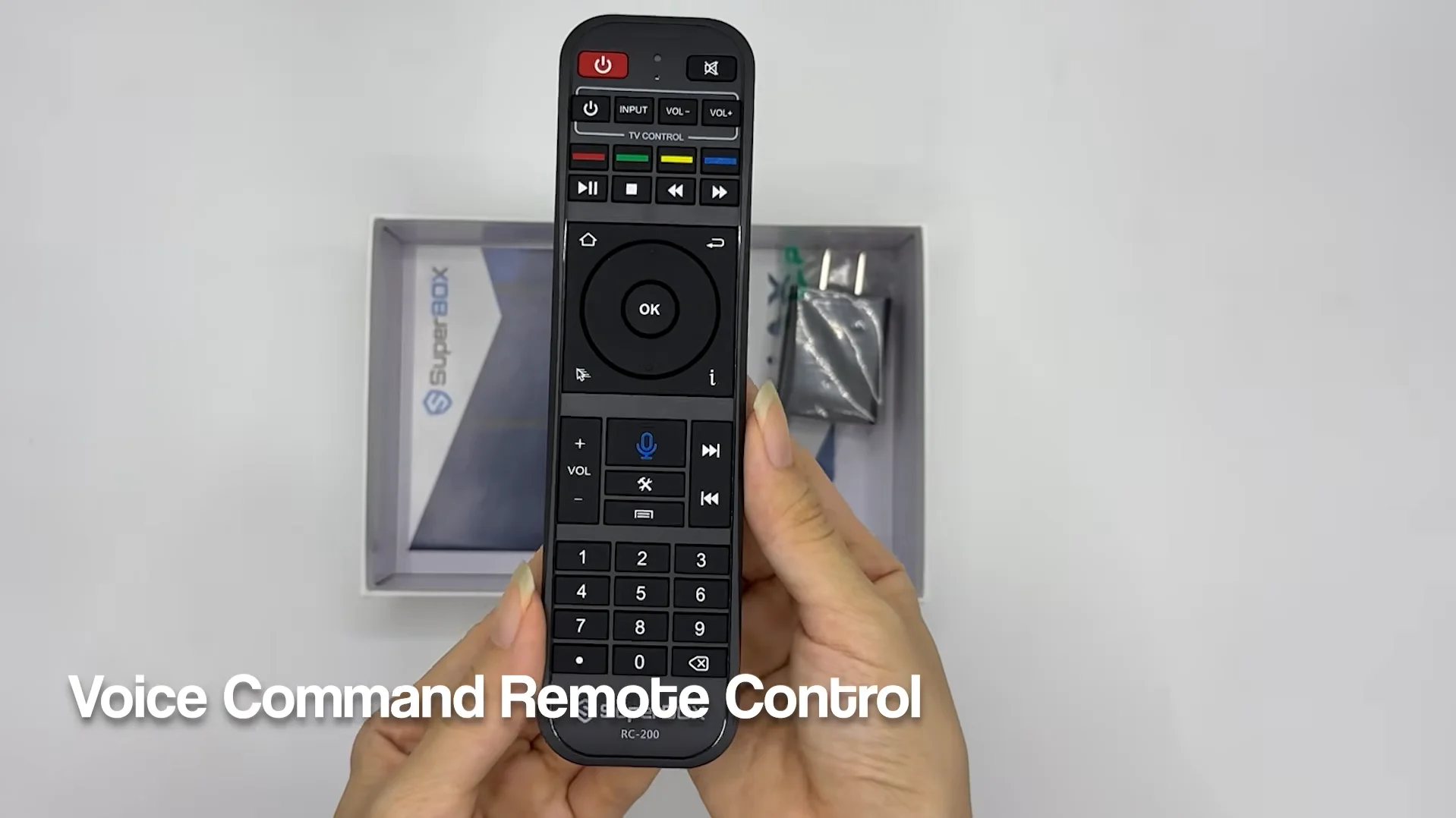 SuperBox S8 Ultra RC-200 Illuminated Backlit Voice Remote Control