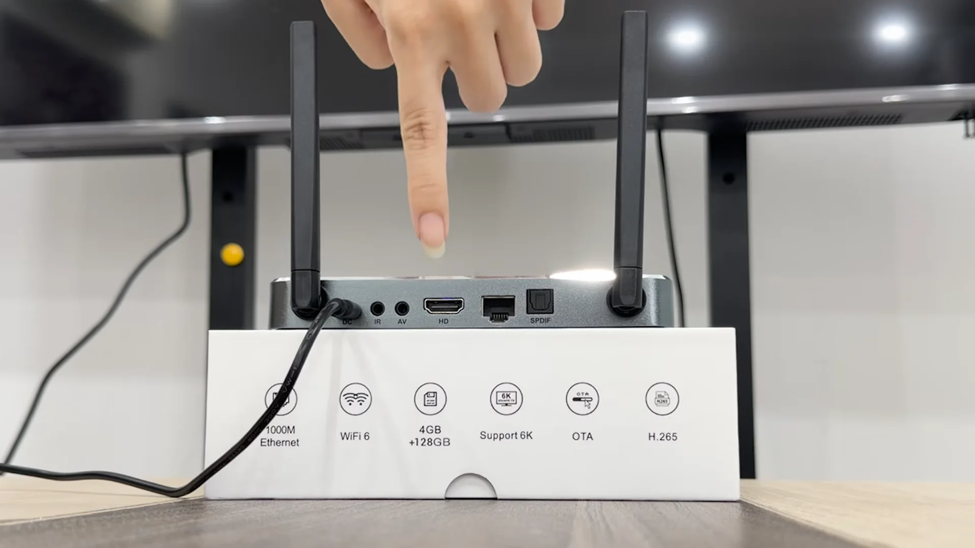 SuperBox S8 vs S6 Is Upgrading to the New Generation Worth It? 17 SuperBox S8 Ultra Rear Ports and Specifications - Gigabit LAN, WiFi 6, and 128GB Storage